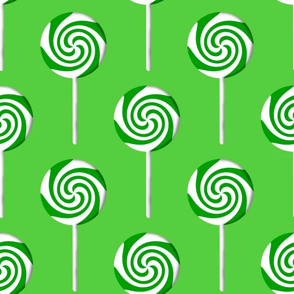 Kids cartoon seamless lollipop candy pattern for fabrics and packaging and gifts and linens and wrapping paper — 스톡 사진