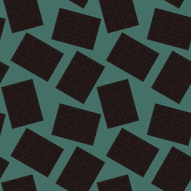 Kumaşlar, tekstil ve ambalajlar, hediyeler, kartlar, çarşaflar ve çocuklar için kusursuz çikolata deseni.