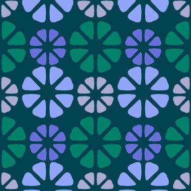 Tekstil ve ambalajlar, hediyeler, kartlar, çarşaflar ve çocuklar için kusursuz geometrik desenler.