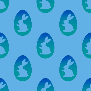 Easter seamless eggs and rabbit pattern for fabrics and textiles and packaging and Christmas gifts and kids