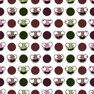 Çocuklar, tekstil, ambalaj, hediyeler, kartlar, çarşaflar ve ambalaj kağıtları için kusursuz uzaylı desenleri.