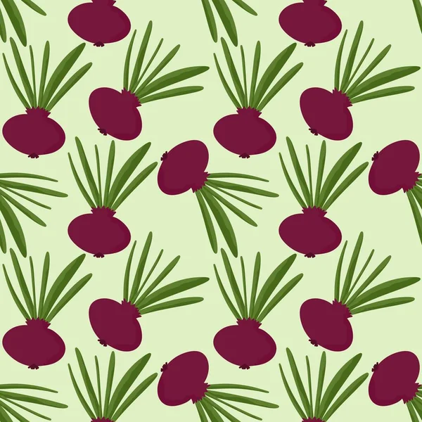 Vegetable seamless onion pattern for fabrics and packaging and gifts and cards and linens and kids and kitchen — Stockfoto