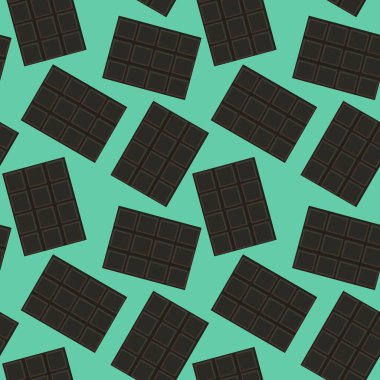 Kumaşlar, tekstil ve ambalajlar, hediyeler, kartlar, çarşaflar ve çocuklar için kusursuz çikolata deseni.