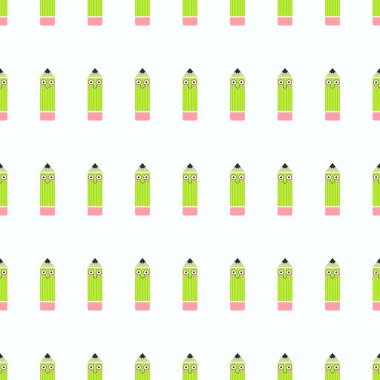 School pencil seamless kids pattern for textiles and packaging and gifts and linens and wrapping paper and hobbies