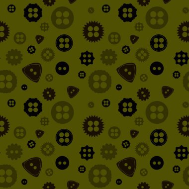 Hobiler kumaşlar, tekstil ve ambalajlar, hediyeler ve çocuklar için dikişsiz düğme deseni
