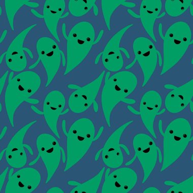 Duvar kağıtları, ambalajlar, hediyeler, kartlar, çarşaflar, çocuklar ve kumaşlar için kusursuz bir hayalet deseni.