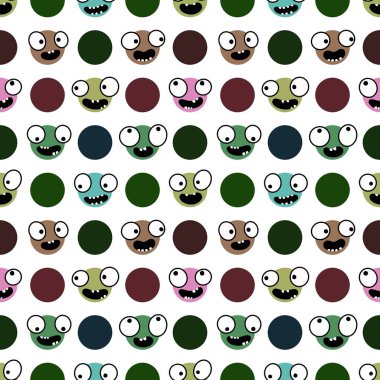 Çocuklar, tekstil, ambalaj, hediyeler, kartlar, çarşaflar ve ambalaj kağıtları için kusursuz uzaylı desenleri.