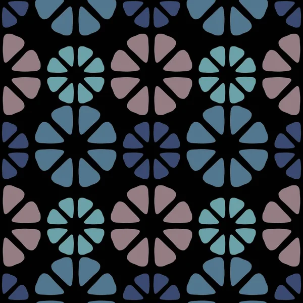 Абстрактный цветок бесшовный геометрический цветочный узор для текстиля и упаковки, подарков и открыток, постельного белья и детей — стоковое фото