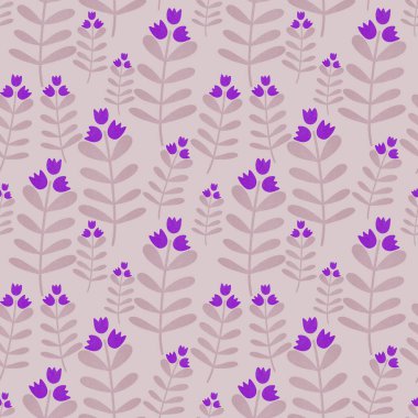 Kumaşlar, tekstil ve ambalajlar, hediyeler, kartlar, çarşaflar ve çocuklar için çiçeksiz çiçek deseni.