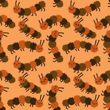 Kumaşlar, tekstil, ambalaj, hediyeler ve hobiler için kusursuz çizgi film çizimleri.