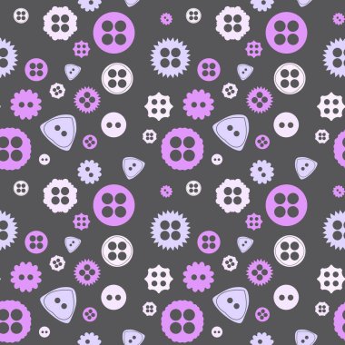 Hobiler kumaşlar, tekstil ve ambalajlar, hediyeler ve çocuklar için dikişsiz düğme deseni
