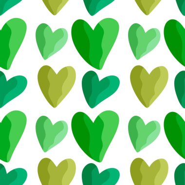 Kartpostallar, hediyeler ve kartpostallar için kalpleri olan kusursuz sevgililer günü desenleri. 