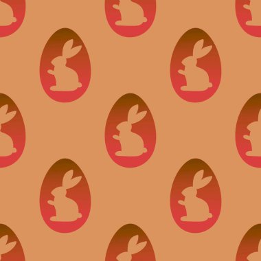 Easter seamless eggs and rabbit pattern for fabrics and textiles and packaging and Christmas gifts and kids