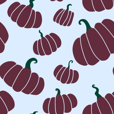 Halloween seamless cute pumpkins pattern for textiles and packaging and gifts and kids and wrapping paper