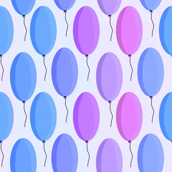 Balloons seamless pattern for kids and gifts and cards and linens and fabrics and wrapping paper —  Fotos de Stock