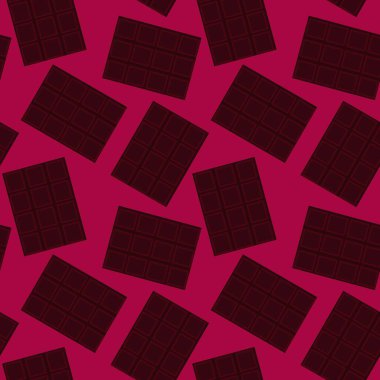 Kumaşlar, tekstil ve ambalajlar, hediyeler, kartlar, çarşaflar ve çocuklar için kusursuz çikolata deseni.