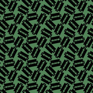 Duvar kağıtları, ambalajlar, hediyeler, kartlar, çarşaflar ve kumaşlar için kusursuz Cadılar Bayramı deseni.