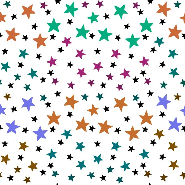 Kids seamless stars pattern for fabrics and textiles and packaging and gifts and wrapping paper and hobbies — Foto de Stock