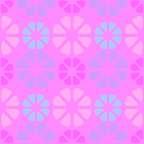 Abstract flower seamless geometric floral pattern for textiles and packaging and gifts and cards and linens and kids — Stockfoto