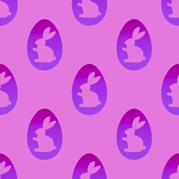 Easter seamless eggs and rabbit pattern for fabrics and textiles and packaging and Christmas gifts and kids — Foto Stock
