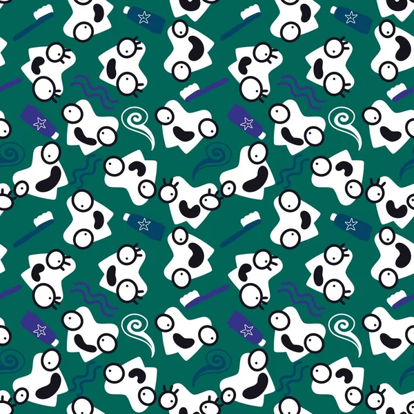 Kids doctors seamless tooth pattern for textiles and packaging and gifts and linens and wrapping paper — Zdjęcie stockowe