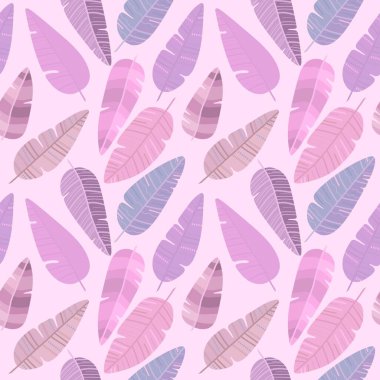 Kumaşlar, ambalajlar, hediyeler, çarşaflar, çocuklar ve ambalaj kağıtları için kusursuz etnik tüy deseni.