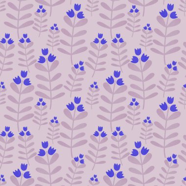 Kumaşlar, tekstil ve ambalajlar, hediyeler, kartlar, çarşaflar ve çocuklar için çiçeksiz çiçek deseni.