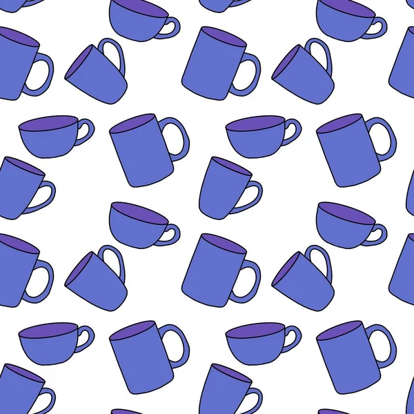 Breakfast seamless cup pattern for fabrics and textiles and packaging and gifts and kitchen and kids — Photo