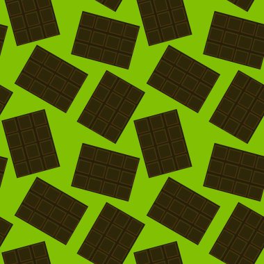 Kumaşlar, tekstil ve ambalajlar, hediyeler, kartlar, çarşaflar ve çocuklar için kusursuz çikolata deseni.