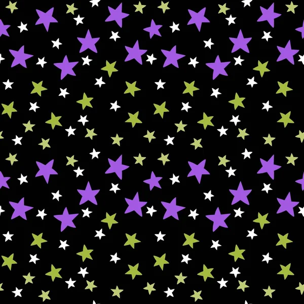 Kids seamless stars pattern for fabrics and textiles and packaging and gifts and wrapping paper and hobbies — Photo