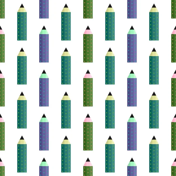 School kids seamless pencil pattern for wallpaper and fabrics and textiles and packaging and gifts and wrapping paper