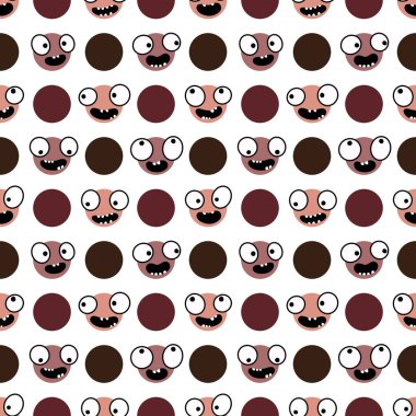 Çocuklar, tekstil, ambalaj, hediyeler, kartlar, çarşaflar ve ambalaj kağıtları için kusursuz uzaylı desenleri.