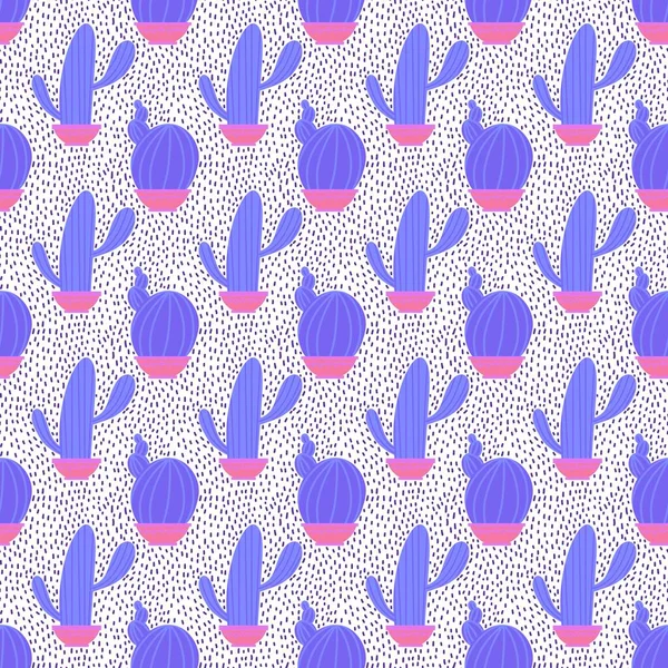 Patrón Cactus Sin Costura Verano Para Telas Textiles Embalaje Regalos —  Fotos de Stock
