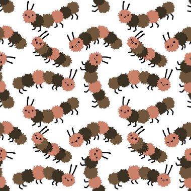 Kumaşlar, tekstil, ambalaj, hediyeler ve hobiler için kusursuz çizgi film çizimleri. Yüksek kalite fotoğraf