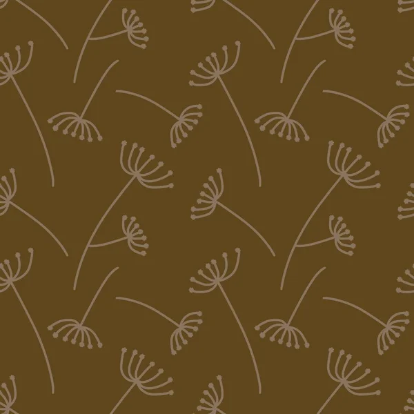 Floral Nahtlose Blätter Zweige Muster Für Stoffe Und Textilien Und — Stockfoto