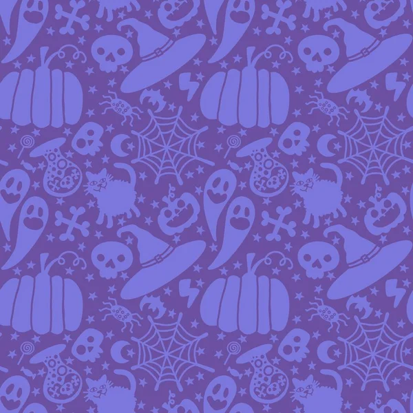 Halloween Seamless Ghost Pattern Wallpaper Packaging Gifts Cards Linens Kids — Stock Photo, Image