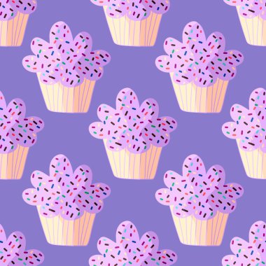 Duvar kağıtları, kumaşlar, tekstil ve ambalajlar, hediyeler, kartlar, çarşaflar, çocuklar ve ambalaj kağıtları ve mutfak için kusursuz çizgi film desenleri. Yüksek kalite fotoğraf