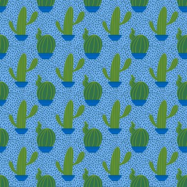 Kumaşlar, tekstil, ambalajlar, hediyeler, kartlar, çarşaflar, çocuklar ve ambalaj kağıtları için kusursuz kaktüsler. Yüksek kalite fotoğraf