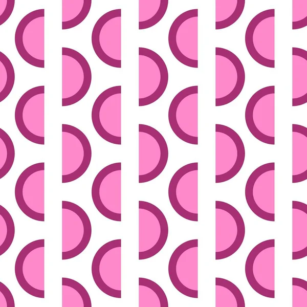 Geometric Seamless Half Circle Pattern Wallpaper Fabrics Textiles Packaging Gifts — Stock Photo, Image