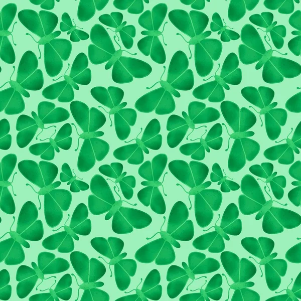 Summer Seamless Cartoon Butterfly Pattern Kids Gifts Cards Linens Fabrics — Stock Photo, Image