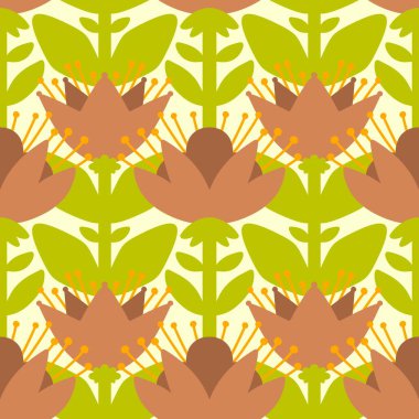 Kumaşlar, tekstil, ambalajlar, hediyeler, kartlar, çarşaflar, çocuklar ve ambalaj kağıtları için basit, dikişsiz geometrik çiçek deseni. Yüksek kalite fotoğraf