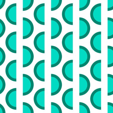 Duvar kâğıtları, kumaşlar, tekstil ve ambalajlar, hediyeler, kartlar, çarşaflar ve çocuklar için geometrik dikişsiz yarım daire deseni. Yüksek kalite fotoğraf