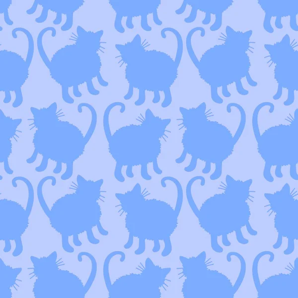 Dzieci Bez Szwu Wzór Koty Dla Tkanin Tekstyliów Opakowań Prezentów — Zdjęcie stockowe