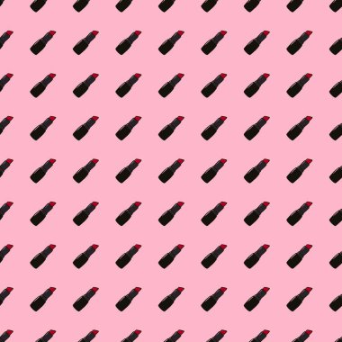 Duvar kâğıtları, kumaşlar, tekstil ve ambalajlar, hediyeler, kartlar, çarşaflar ve ambalaj kağıtları için karikatürsüz ruj deseni. Yüksek kalite fotoğraf