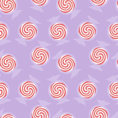 Kış çocukları kumaşlar, tekstil ve ambalajlar, hediyeler, kartlar, çarşaflar ve ambalaj kağıtları için nanesiz nane şekeri deseni. Yüksek kalite fotoğraf