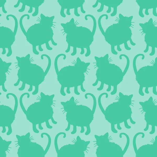 Kinder Nahtlose Katzenmuster Für Stoffe Und Textilien Und Verpackungen Und — Stockfoto