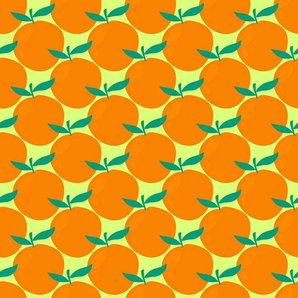Καλοκαιρινά Φρούτα Χωρίς Ραφή Πορτοκάλια Μοτίβο Για Υφάσματα Και Υφάσματα — Φωτογραφία Αρχείου