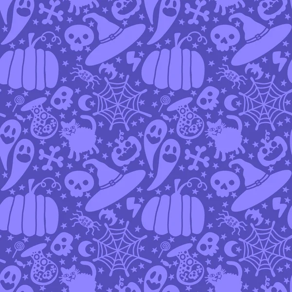 Halloween Seamless Ghost Pattern Wallpaper Packaging Gifts Cards Linens Kids — Stock Photo, Image