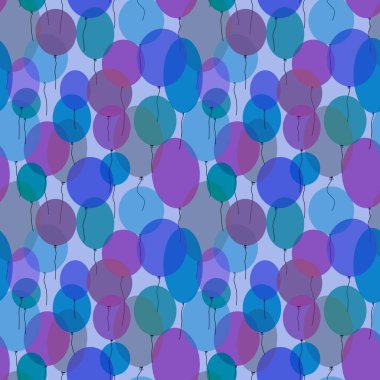 Çocuklar, hediyeler, kartlar, çarşaflar, kumaşlar, tekstil ve ambalaj kağıtları için doğum günü karikatürsüz balonlar. Yüksek kalite fotoğraf