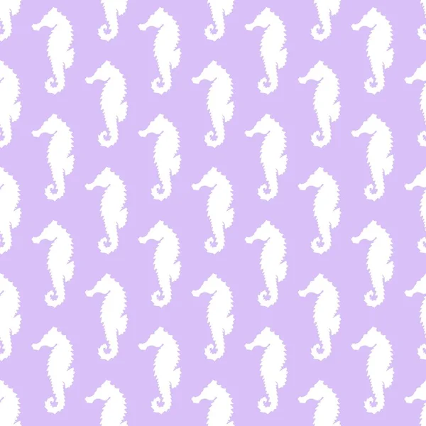 Summer Seamless Seahorse Pattern Fabrics Kids Wrapping Paper Textiles Gifts — Stock Photo, Image